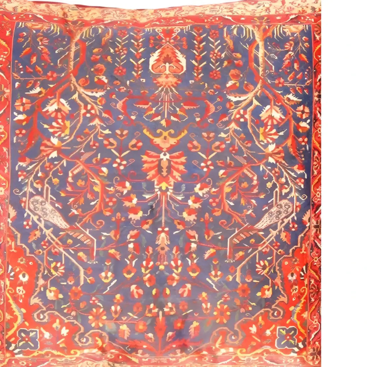 Canvello Decorative Velvet Throw Pillow - 20’’ X 20’’ - Navy Blue-Red / 20’’ x 20’’ - Canvello