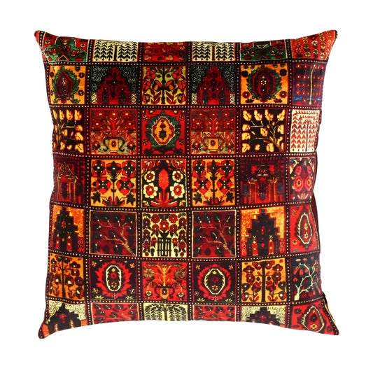 Canvello Decorative Velvet Throw Pillow - 20’’ X 20’’ - Red / 20’ X 20’ - Canvello