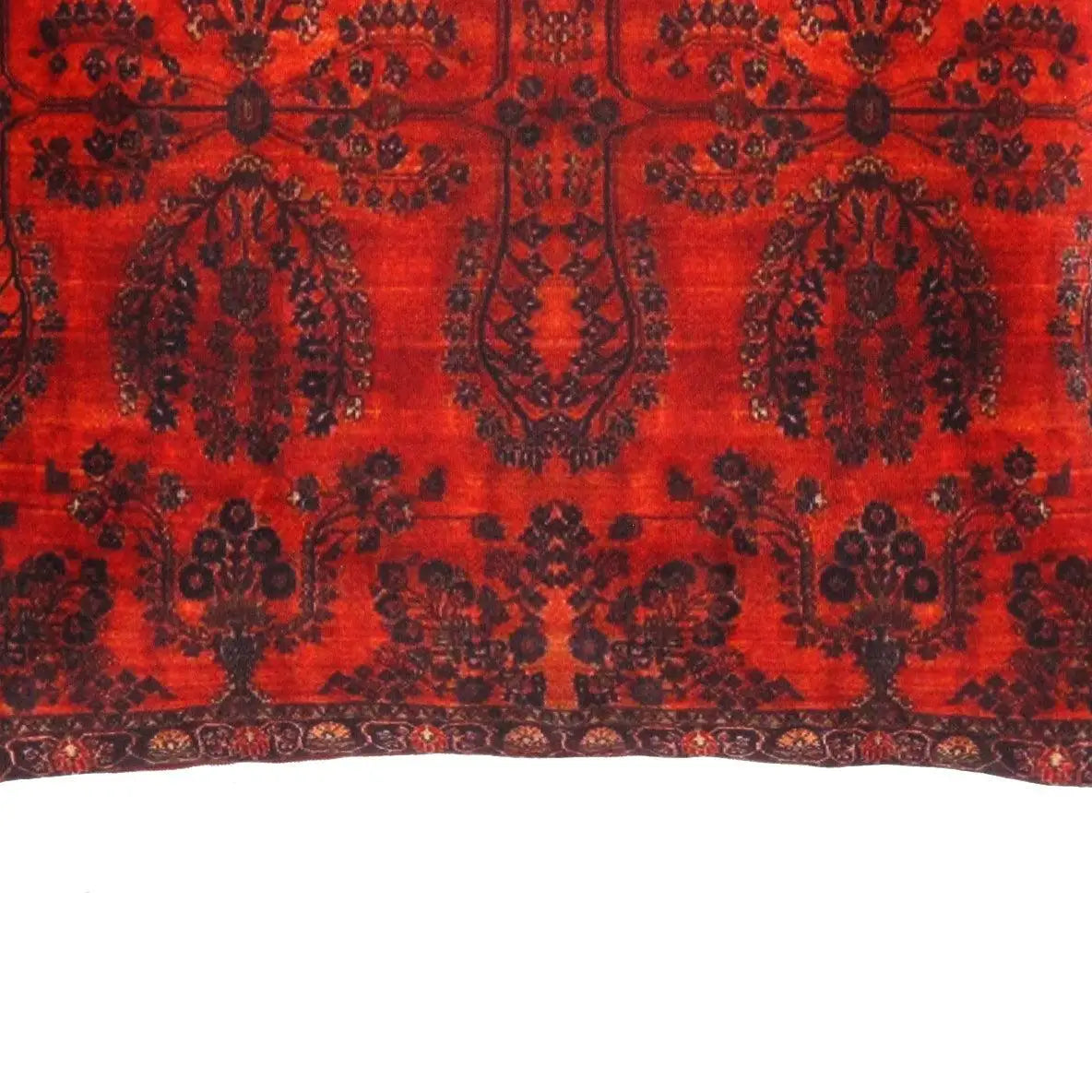 Canvello Decorative Velvet Throw Pillow - 20’ X 20’ - Red / 20’ X 20’ - Canvello