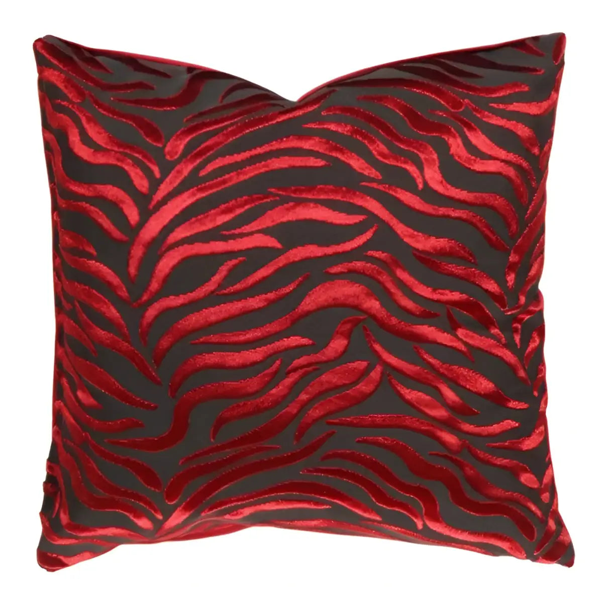 Canvello Decorative Velvet Throw Pillow - 20’’ X 20’’ - Red / 20’’ X 20’’ - Canvello