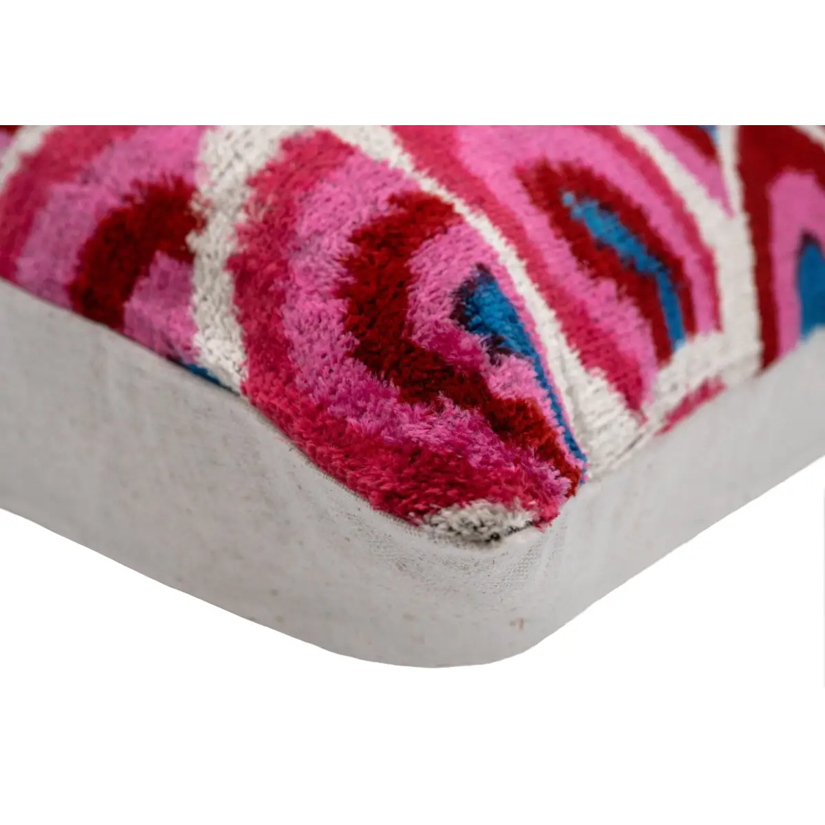 Canvello Elegant 16x24 Inch Handmade Decorative Pillow with Geometric Swirl Pattern - Soft Silk Velvet -Soft and Plush