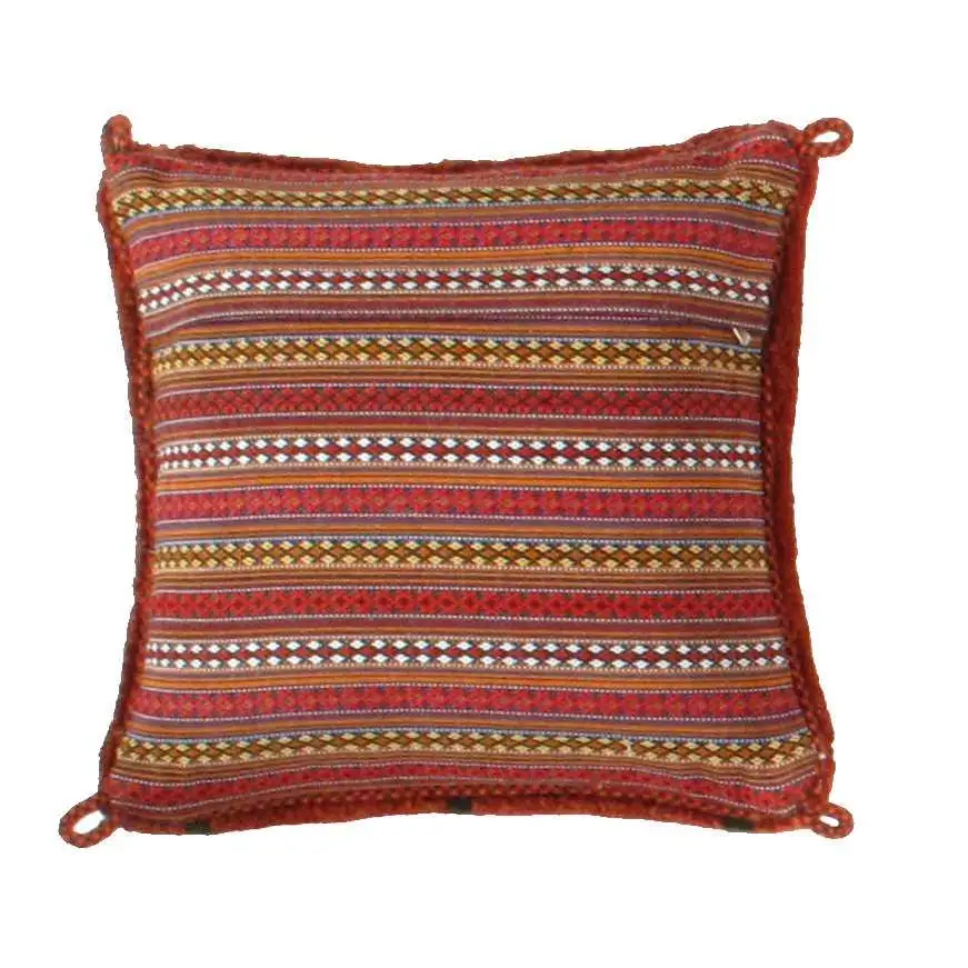 Canvello Gabbeh Lori Baft Navy Blue Throw Pillows - Navy Blue / 1’4’’ x 1’4’’ - Canvello
