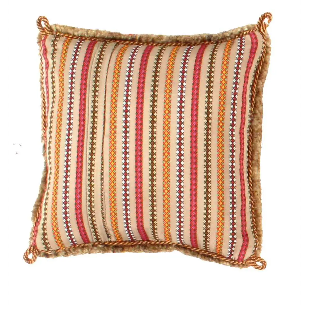 Canvello Gabbeh Lori Baft Silkroad Throw Pillows- 16’’X16’’ - Canvello
