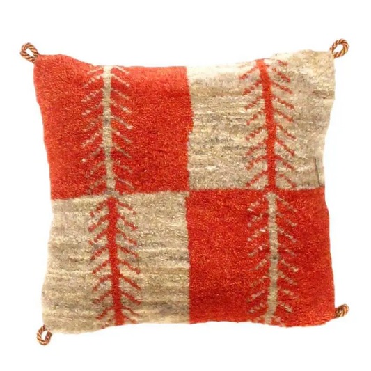 Canvello Gabbeh Lori Baft Silkroad Throw Pillows- 16’’X16’’ - Canvello