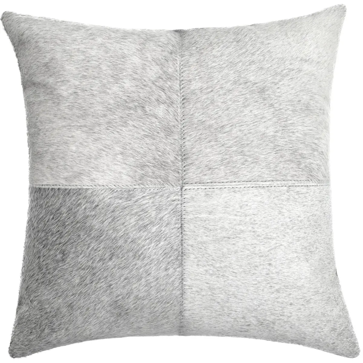 Canvello Genuine Cowhide Leather Decorative Throw Pillows - Handmade Patchwork Boho Accent Pillows For Sofa Couch Bed