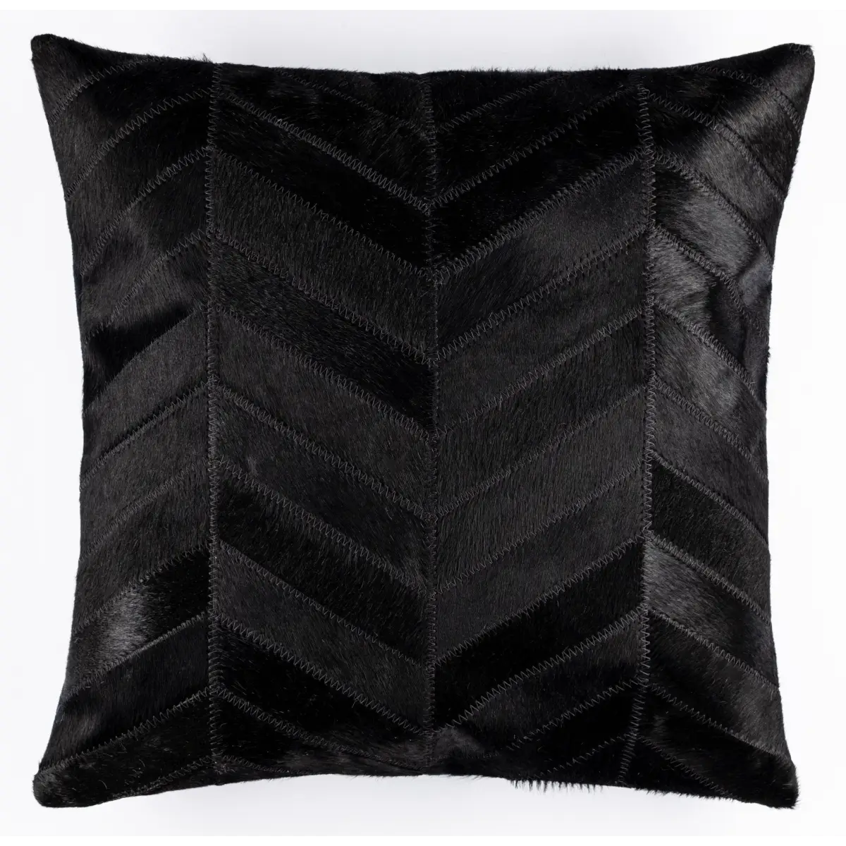 Canvello Genuine Cowhide Leather Decorative Throw Pillows - Handmade Patchwork Boho Accent Pillows For Sofa Couch Bed