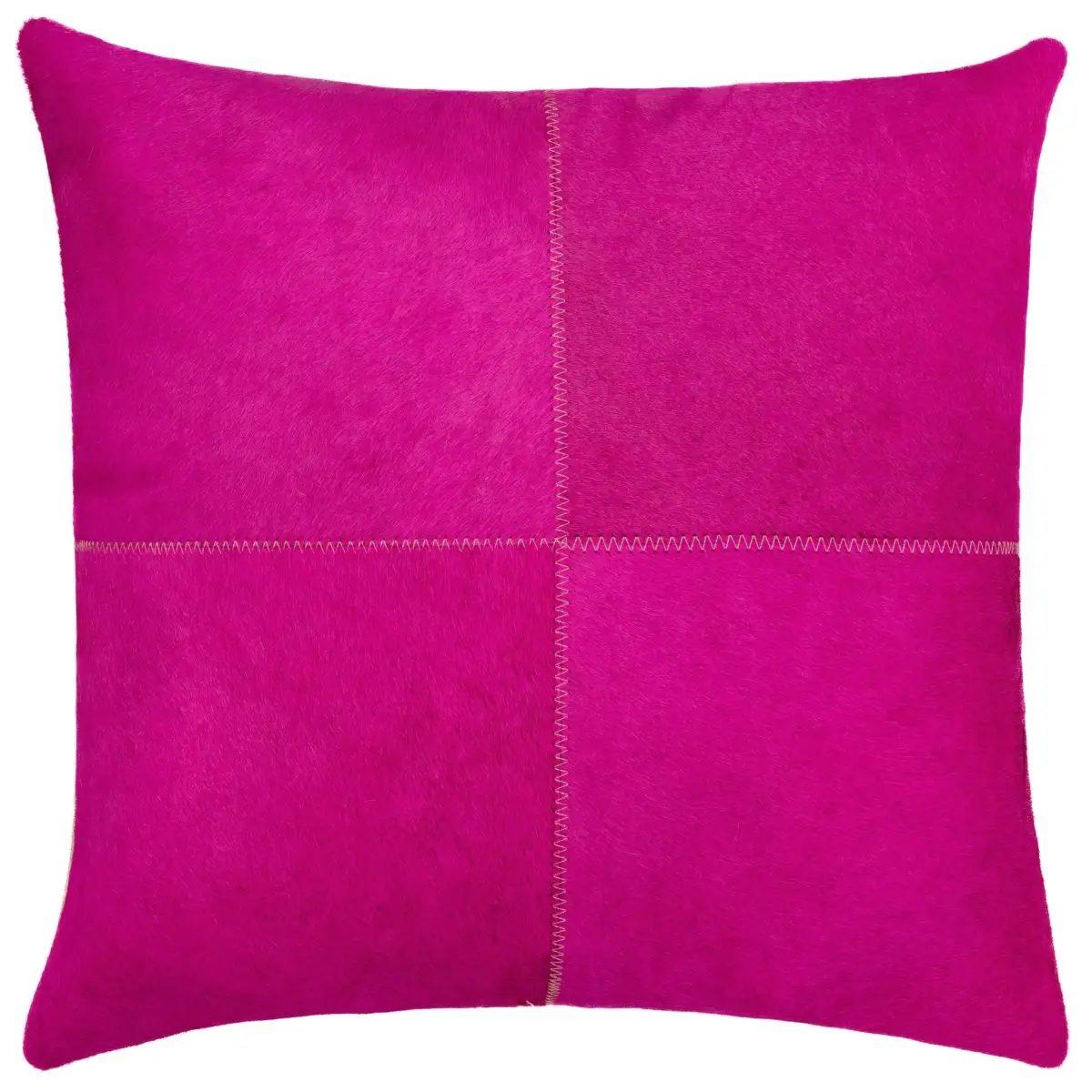 Canvello Genuine Cowhide Leather Decorative Throw Pillows - Handmade Patchwork Boho Accent Pillows For Sofa Couch Bed
