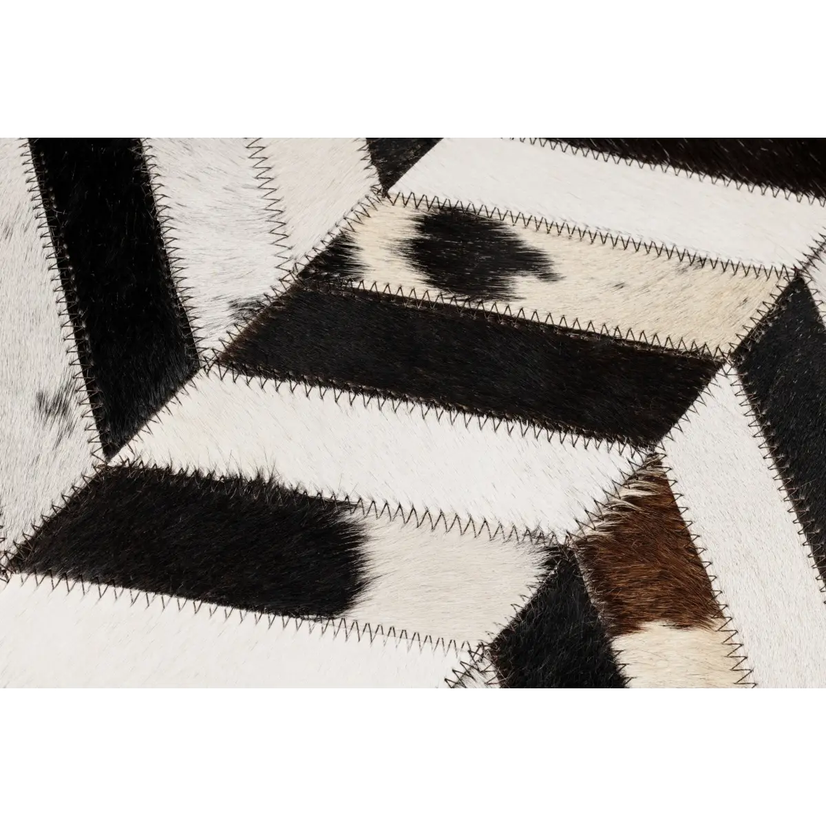 Canvello Genuine Cowhide Leather Decorative Throw Pillows - Handmade Patchwork Boho Accent Pillows For Sofa Couch Bed