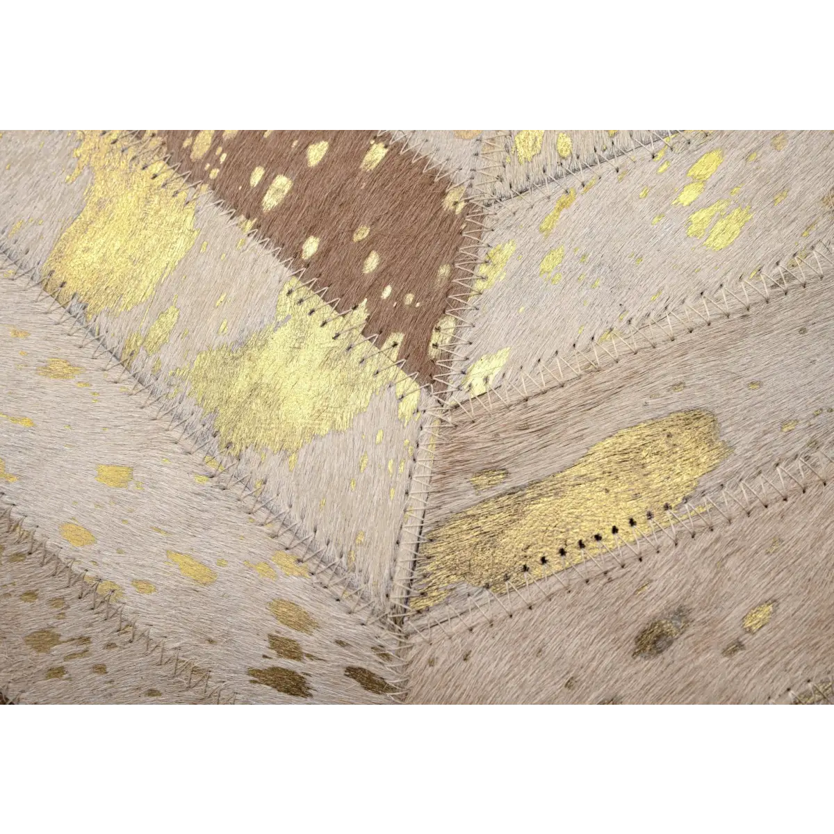 Canvello Genuine Cowhide Leather Decorative Throw Pillows - Handmade Patchwork Boho Accent Pillows For Sofa Couch Bed