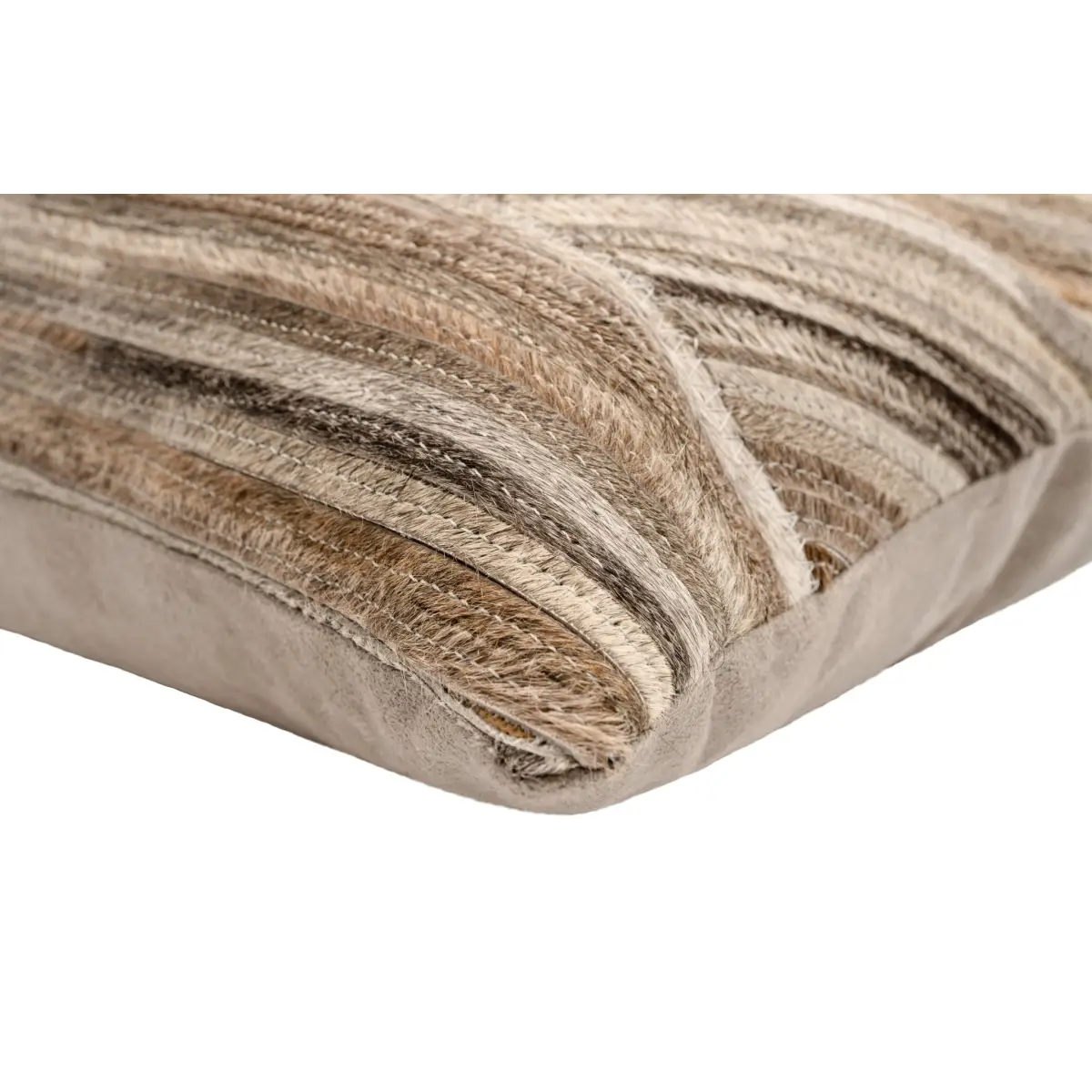 Canvello Genuine Cowhide Leather Decorative Throw Pillows - Handmade Patchwork Boho Accent Pillows For Sofa Couch Bed
