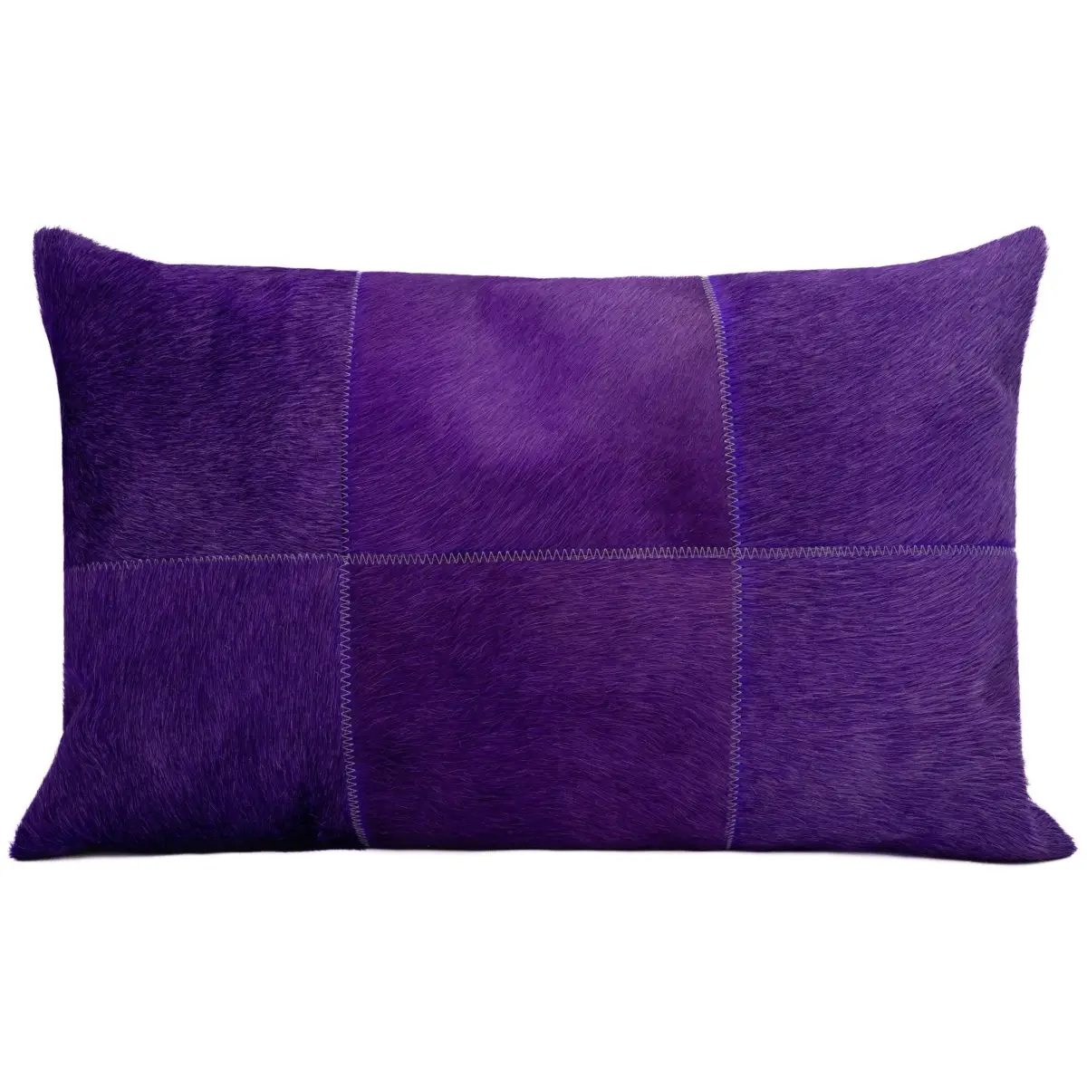 Canvello Genuine Cowhide Leather Decorative Throw Pillows - Handmade Patchwork Boho Accent Pillows For Sofa Couch Bed