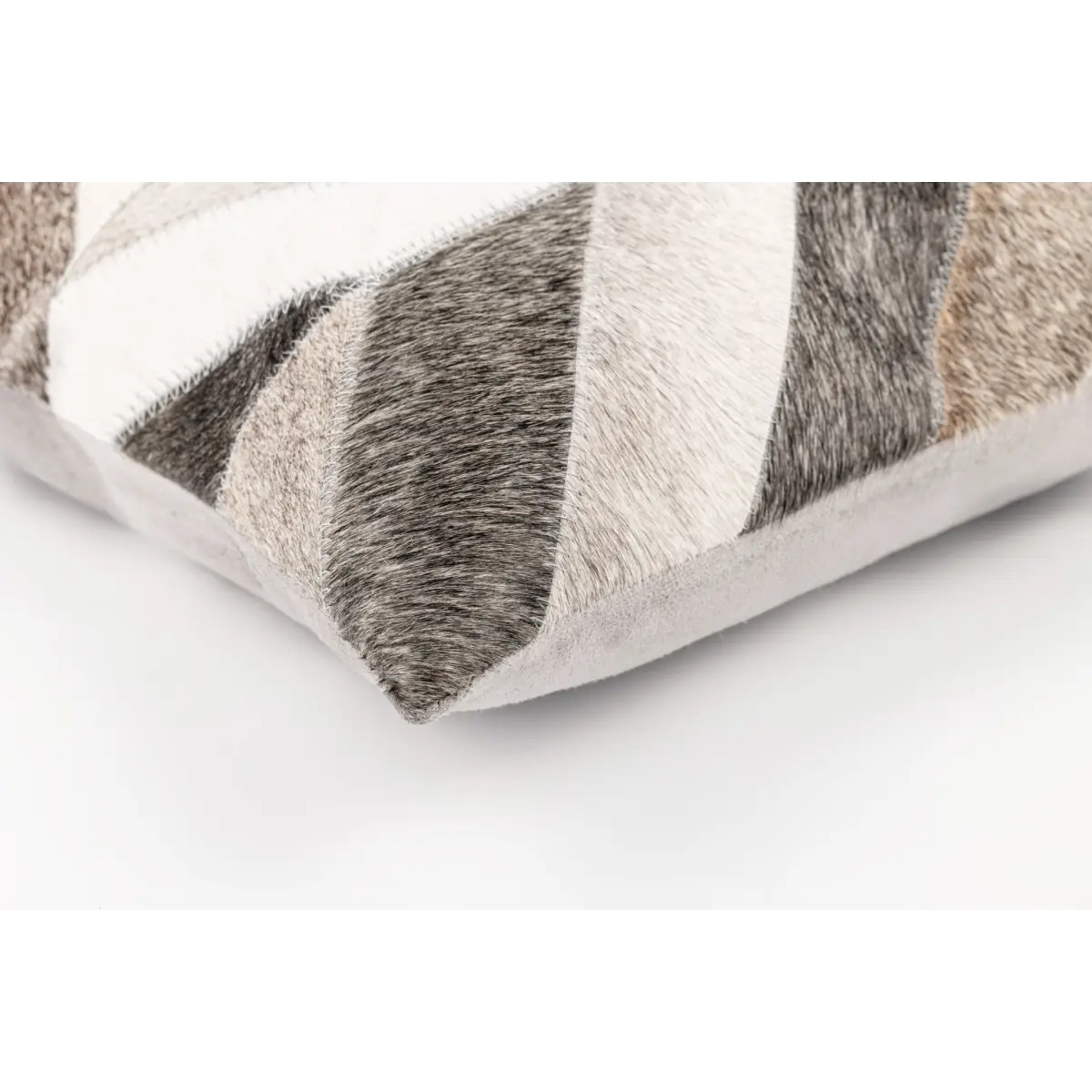 Canvello Genuine Cowhide Leather Decorative Throw Pillows - Handmade Patchwork Boho Accent Pillows For Sofa Couch Bed