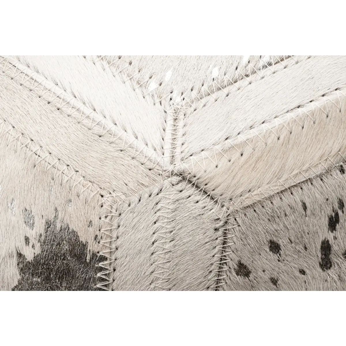 Canvello Genuine Cowhide Leather Decorative Throw Pillows - Handmade Patchwork Boho Accent Pillows For Sofa Couch Bed