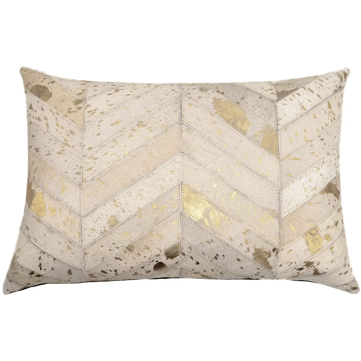 Canvello Genuine Cowhide Leather Decorative Throw Pillows - Handmade Patchwork Boho Accent Pillows For Sofa Couch Bed