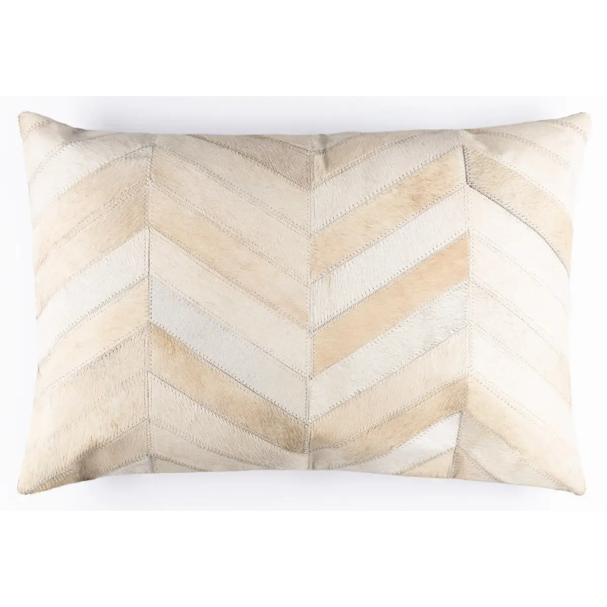Canvello Genuine Cowhide Leather Decorative Throw Pillows - Handmade Patchwork Boho Accent Pillows For Sofa Couch Bed
