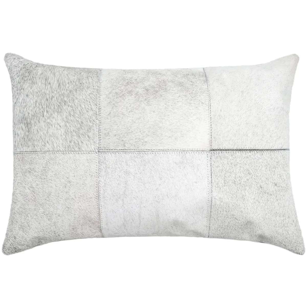 Canvello Genuine Cowhide Leather Decorative Throw Pillows - Handmade Patchwork Boho Accent Pillows For Sofa Couch Bed