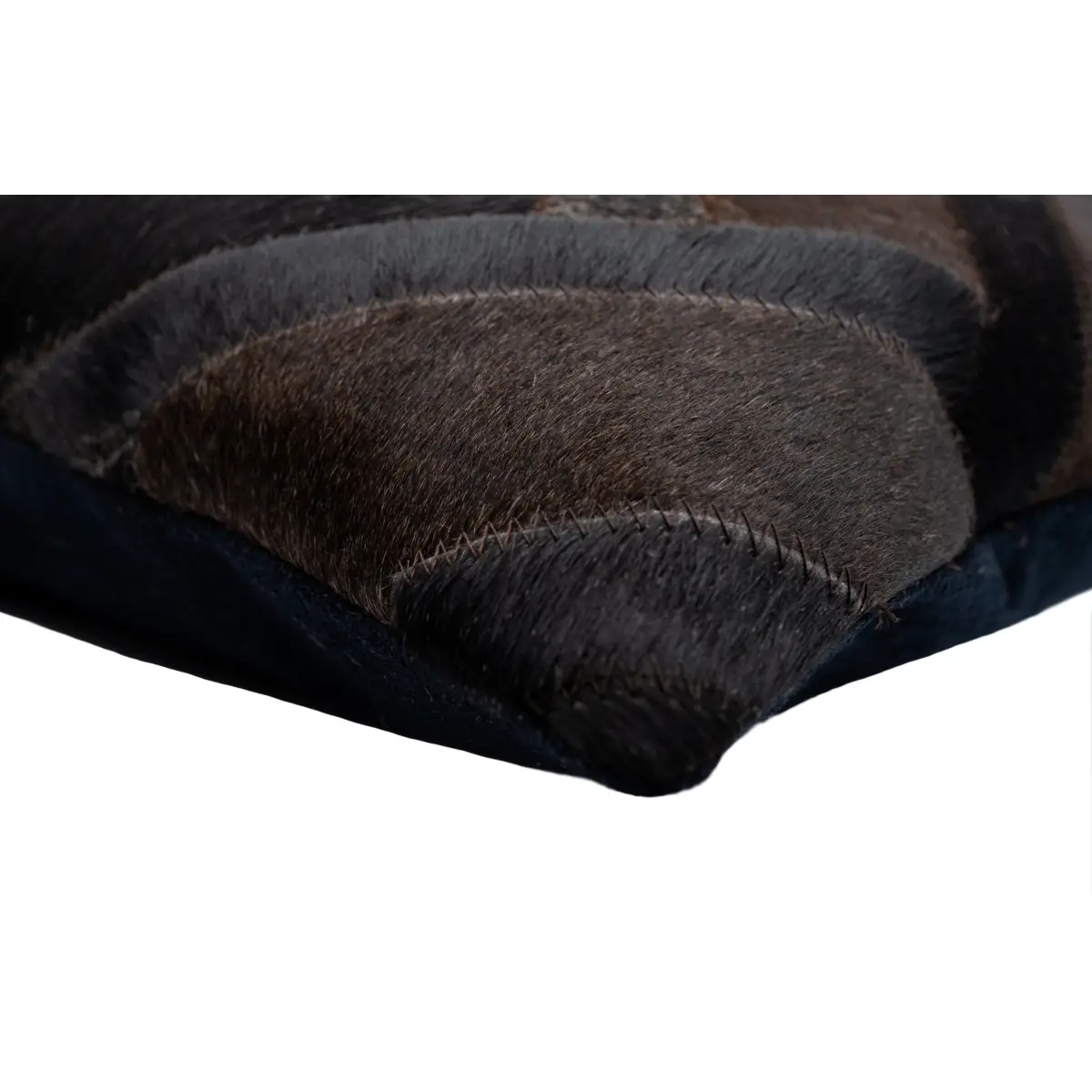 Canvello Genuine Cowhide Leather Decorative Throw Pillows - Handmade Patchwork Boho Accent Pillows For Sofa Couch Bed