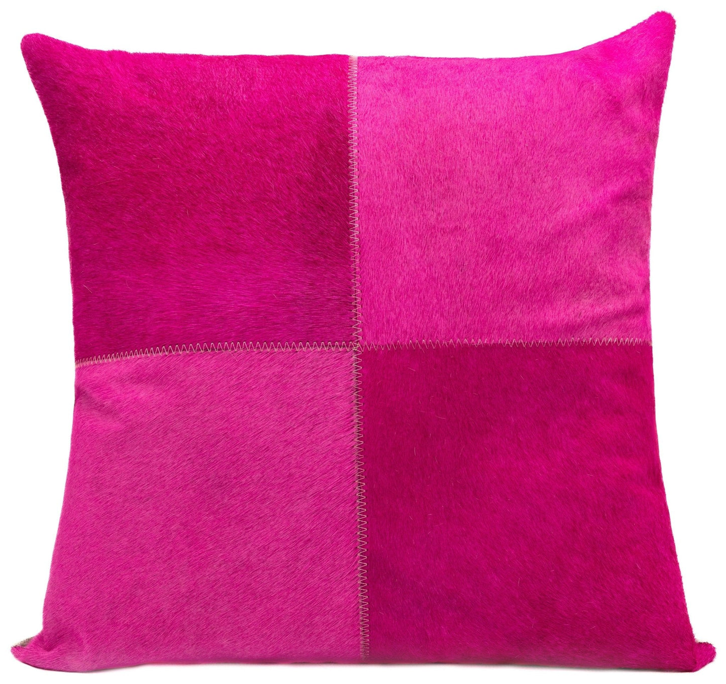 Cojines decorativos de piel de vaca auténtica Canvello - Cojines decorativos de patchwork boho hechos a mano para sofá, sillón, cama, silla - Fundas de almohadas de granja del suroeste del oeste con inserto de plumas incluido)