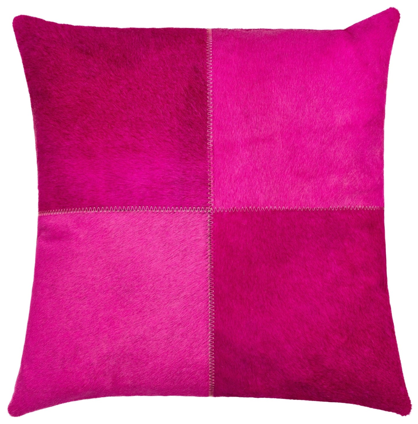 Cojines decorativos de piel de vaca auténtica Canvello - Cojines decorativos de patchwork boho hechos a mano para sofá, sillón, cama, silla - Fundas de almohadas de granja del suroeste del oeste con inserto de plumas incluido)