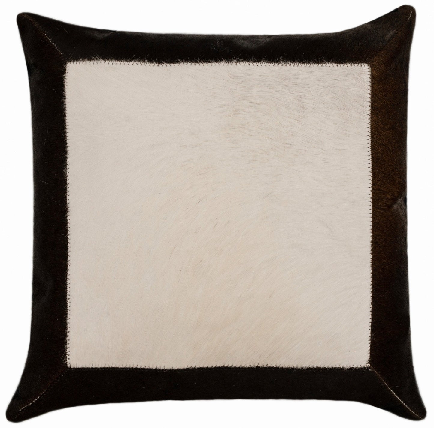 Cojines decorativos de piel de vaca auténtica Canvello - Cojines decorativos de patchwork boho hechos a mano para sofá, sillón, cama, silla - Fundas de almohadas de granja del suroeste del oeste con inserto de plumas incluido)