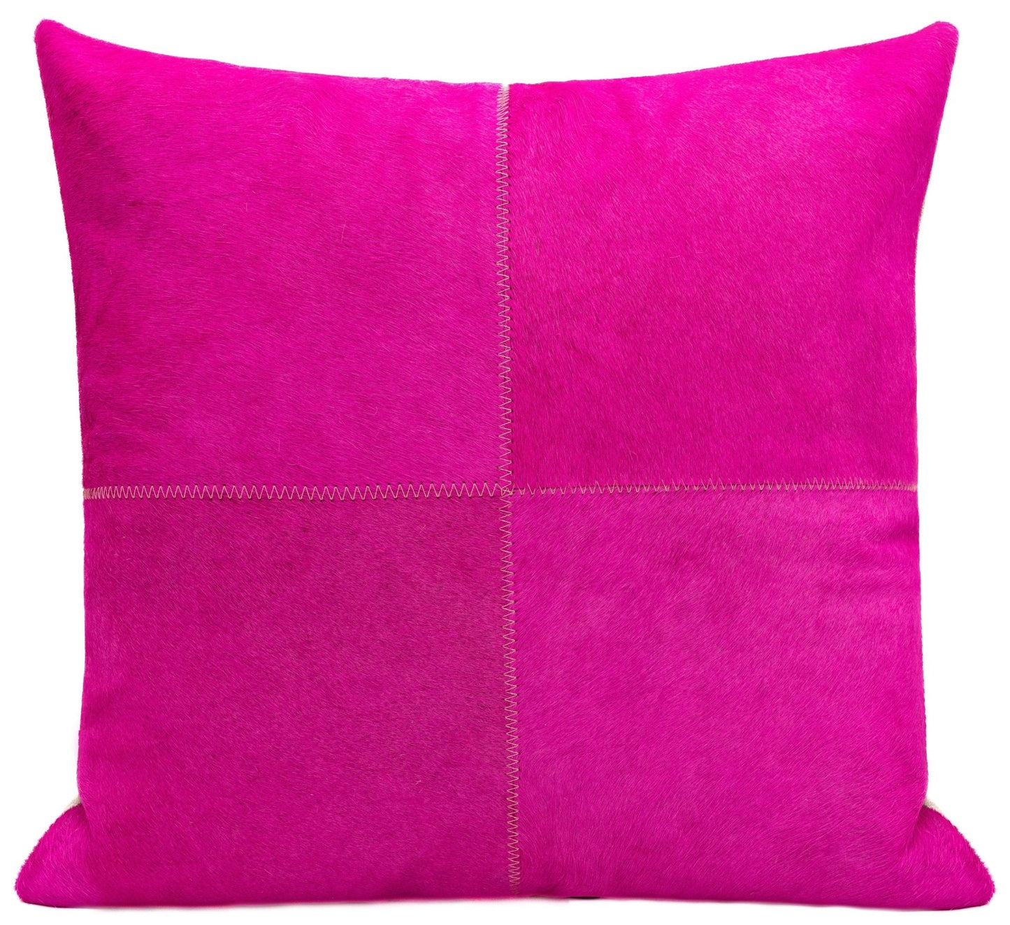 Cojines decorativos de piel de vaca auténtica Canvello - Cojines decorativos de patchwork boho hechos a mano para sofá, sillón, cama, silla - Fundas de almohadas de granja del suroeste del oeste con inserto de plumas incluido)