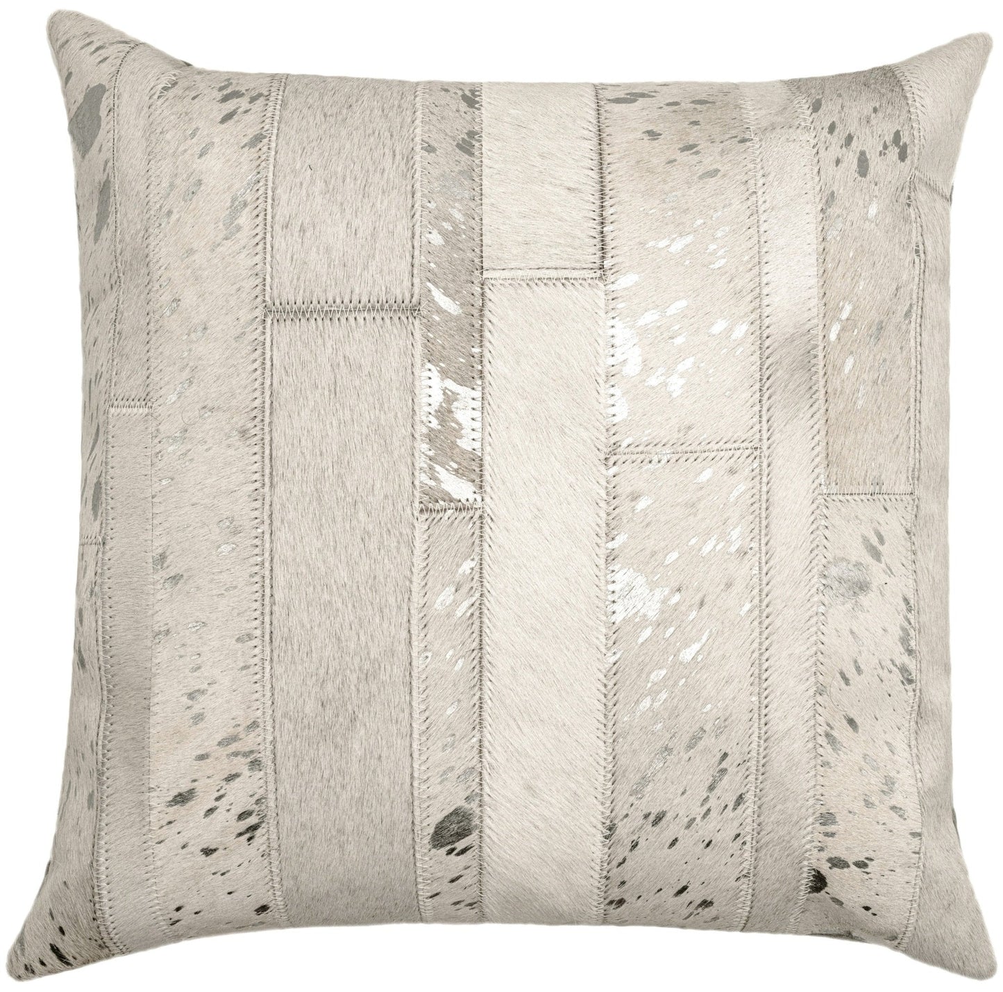 Cojines decorativos de piel de vaca auténtica Canvello: cojines decorativos bohemios con patchwork hechos a mano para sofá, sillón, cama y silla; fundas de almohadas de estilo rústico del suroeste del oeste con relleno de plumas incluido