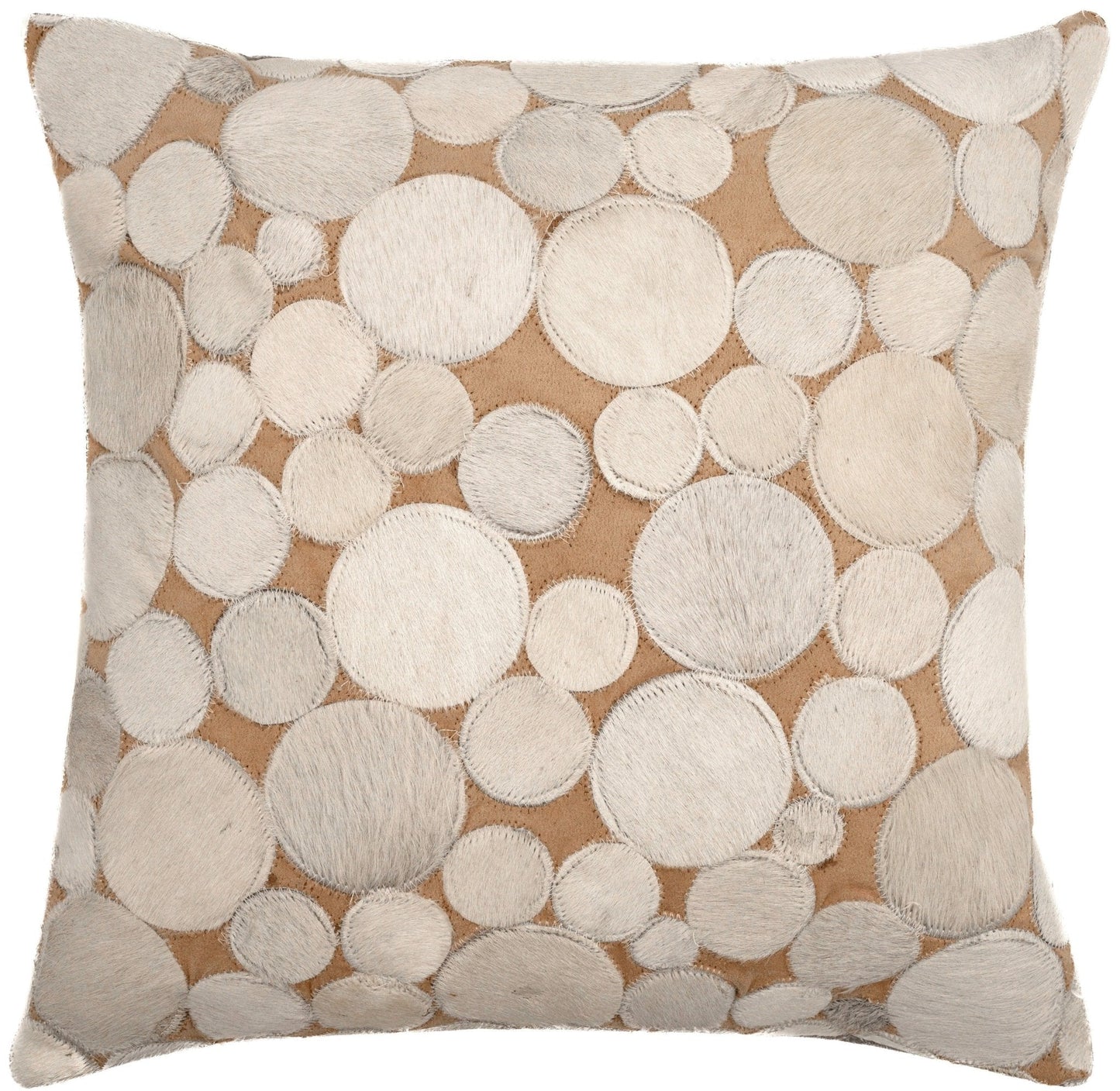 Cojines decorativos de piel de vaca auténtica Canvello: cojines decorativos bohemios con patchwork hechos a mano para sofá, sillón, cama y silla; fundas de almohadas de estilo rústico del suroeste del oeste con relleno de plumas incluido