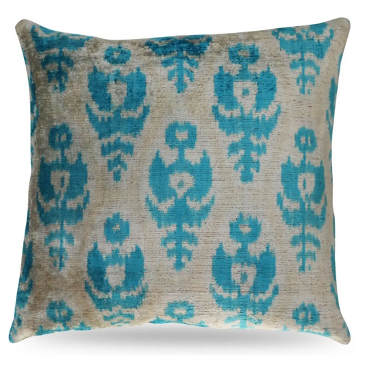 Canvello Geometric Blue Pillows With Luxury Decorative Cover - 16x16 - Canvello