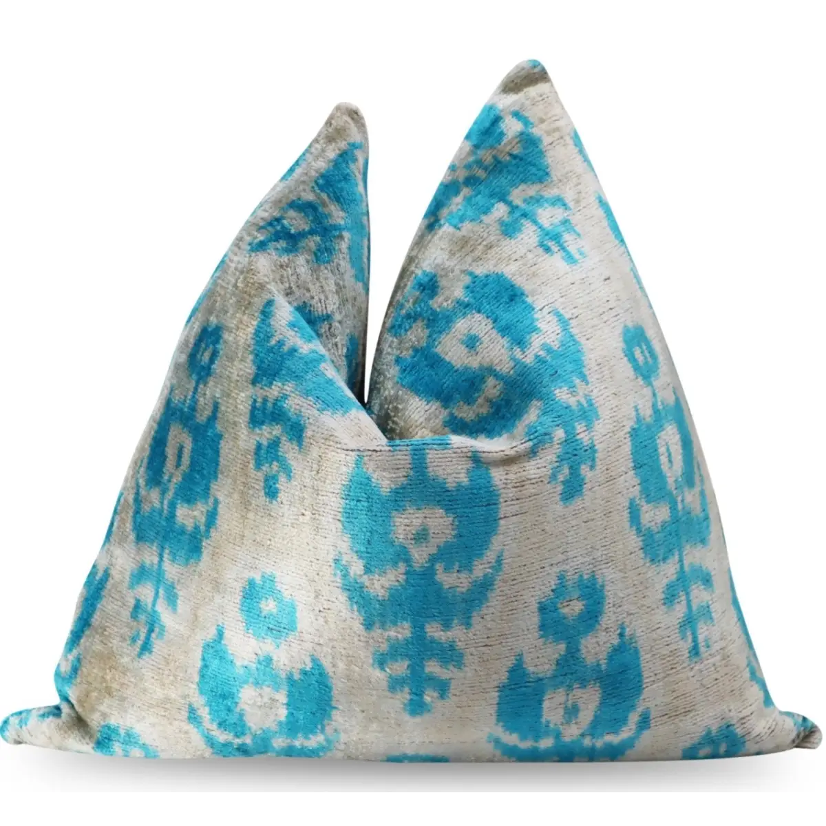 Canvello Geometric Blue Pillows With Luxury Decorative Cover - 16x16 - Canvello
