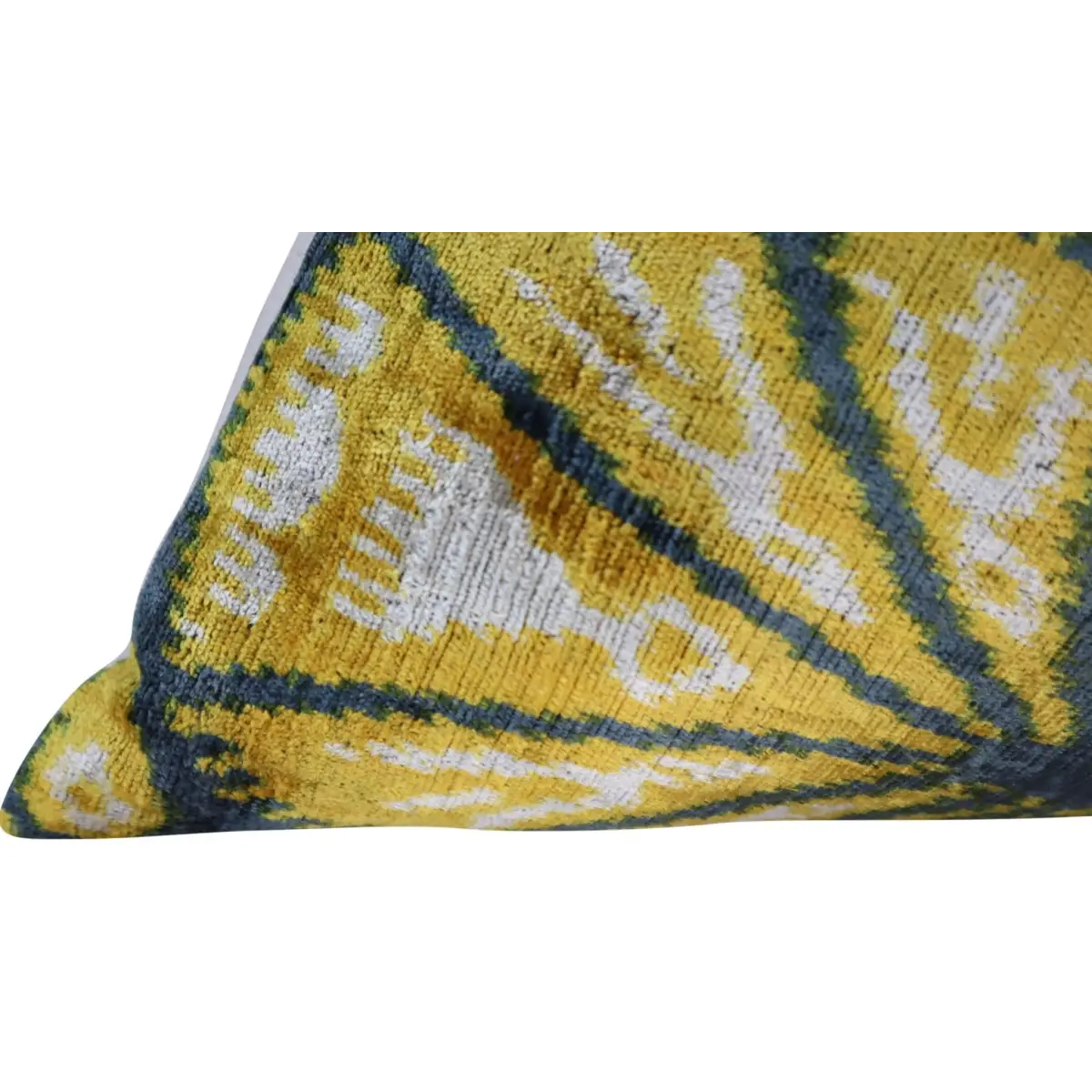 Canvello Gold Gray Handmade 16x24 Silk Velvet Pillow Organic Veg Dyed Down/Feather Filled - Canvello