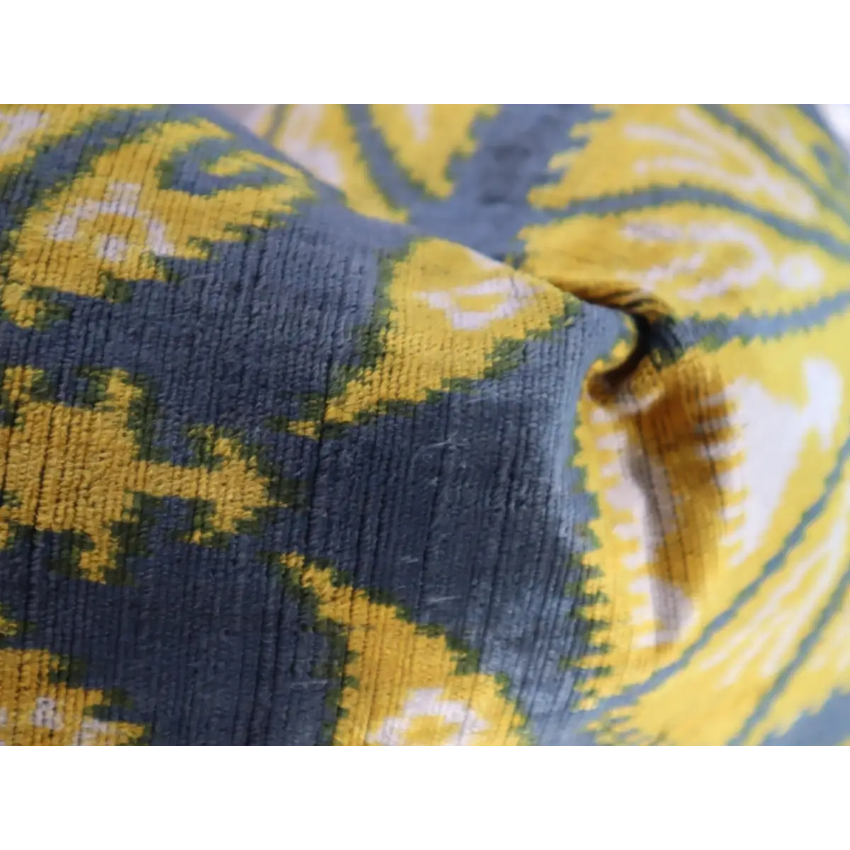 Canvello Gold Gray Handmade 16x24 Silk Velvet Pillow Organic Veg Dyed Down/Feather Filled - Canvello
