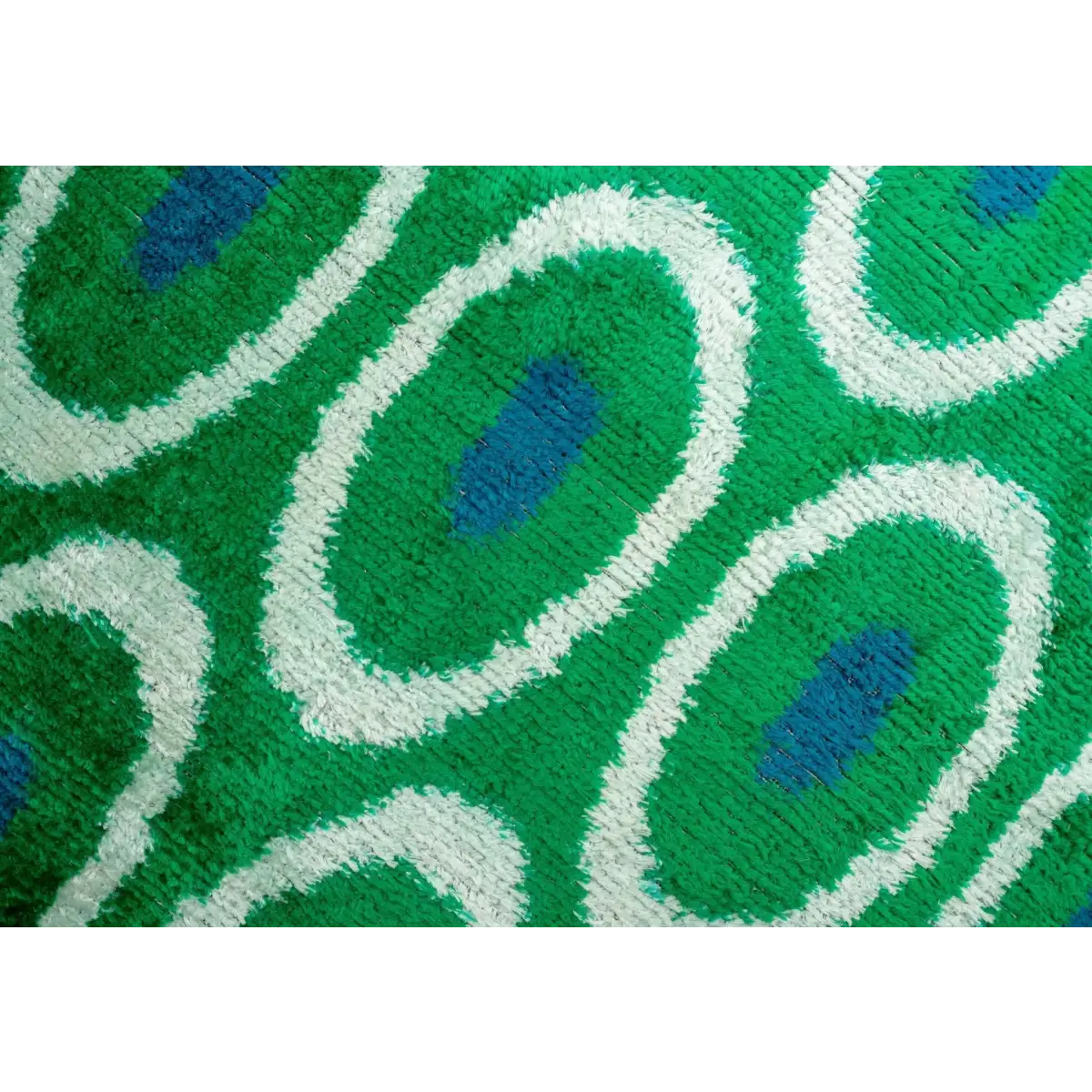 Canvello Green Blue Handmade 16x24 Silk Velvet Pillow Organic Veg Dyed Down/Feather Filled - Canvello