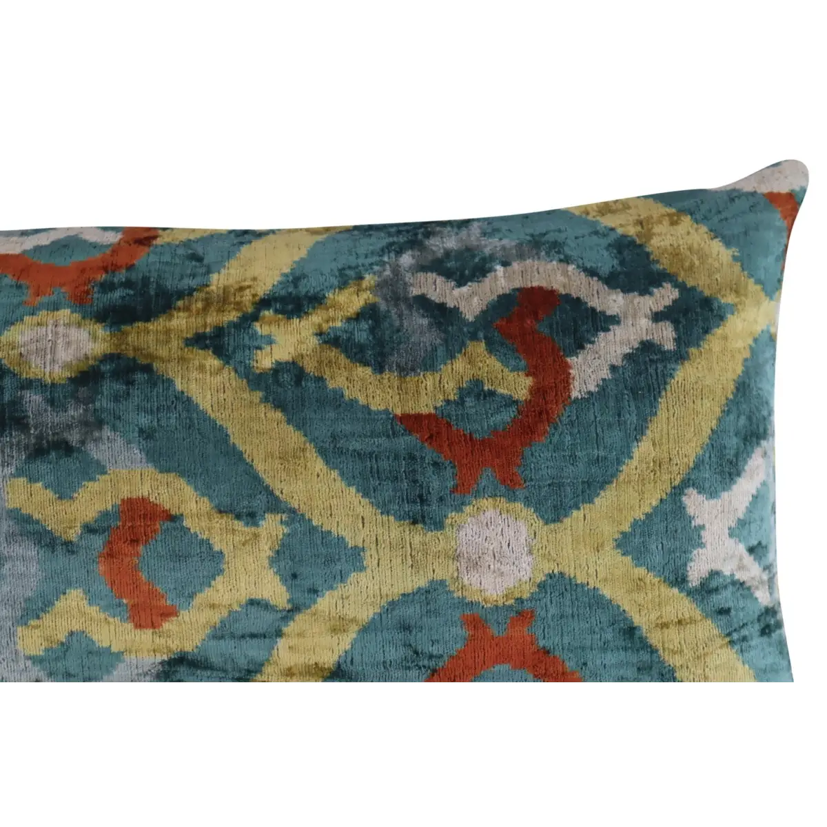 Canvello Green Gold Handmade 16x24 Silk Velvet Pillow Organic Veg Dyed Down/Feather Filled - Canvello