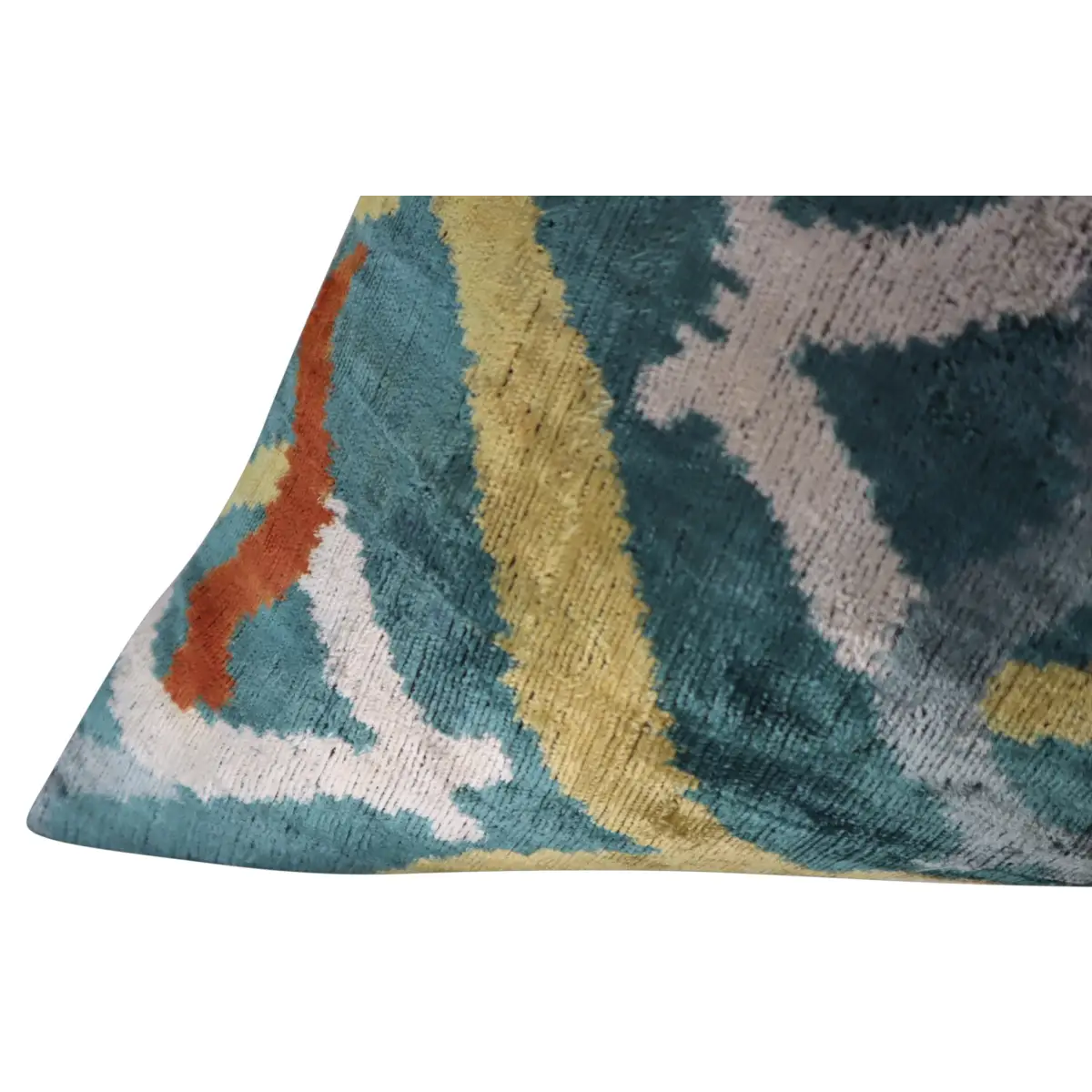 Canvello Green Gold Handmade 16x24 Silk Velvet Pillow Organic Veg Dyed Down/Feather Filled - Canvello