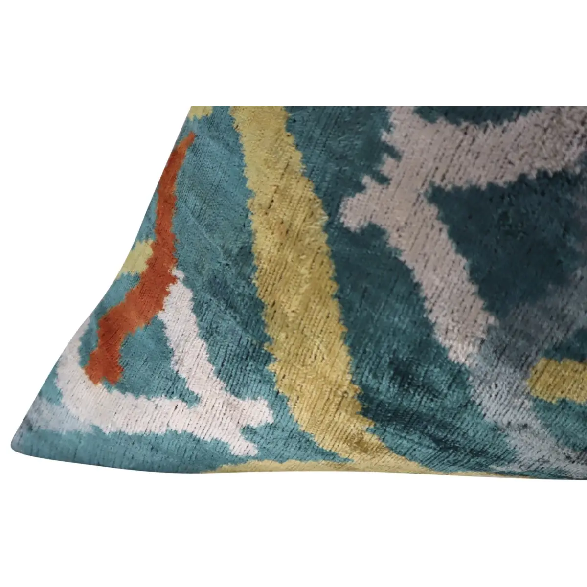 Canvello Green Gold Handmade 16x24 Silk Velvet Pillow Organic Veg Dyed Down/Feather Filled - Canvello