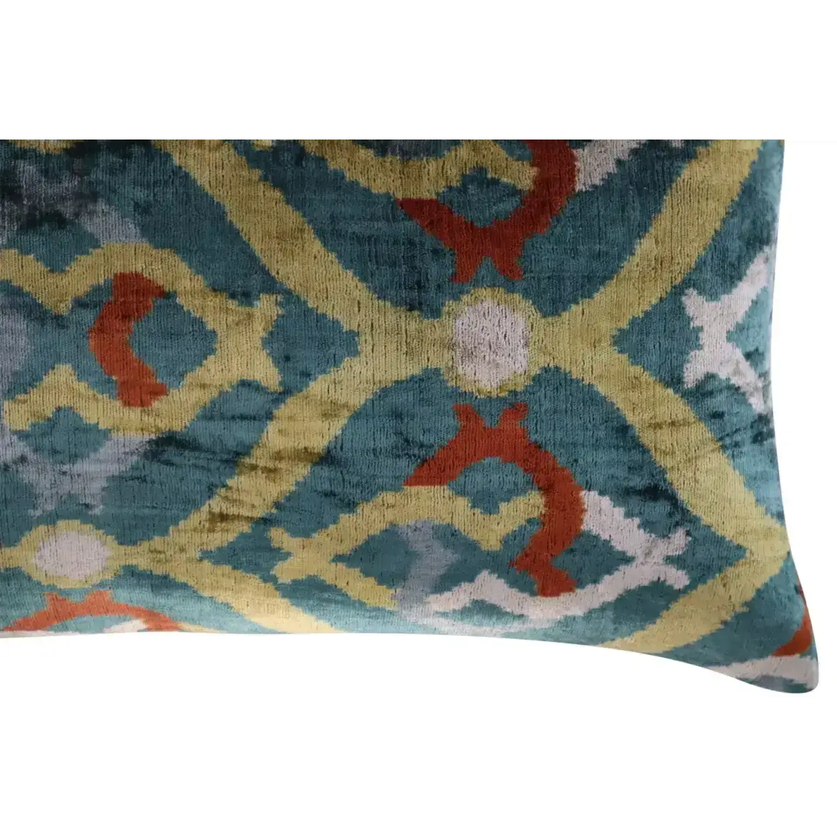 Canvello Green Gold Handmade 16x24 Silk Velvet Pillow Organic Veg Dyed Down/Feather Filled - Canvello