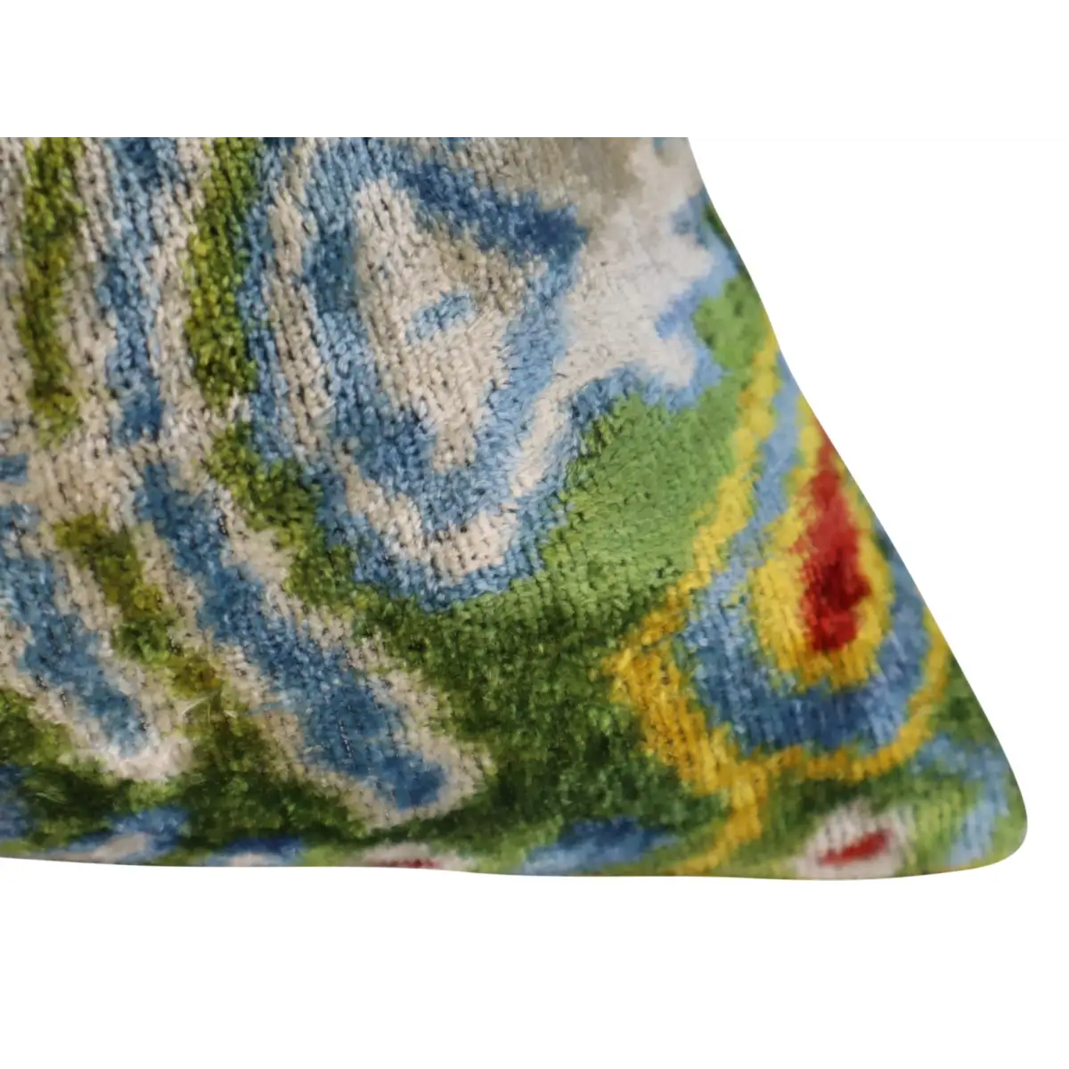 Canvello Green Handmade 16x24 Silk Velvet Pillow Organic Veg Dyed Down/Feather Filled - Canvello