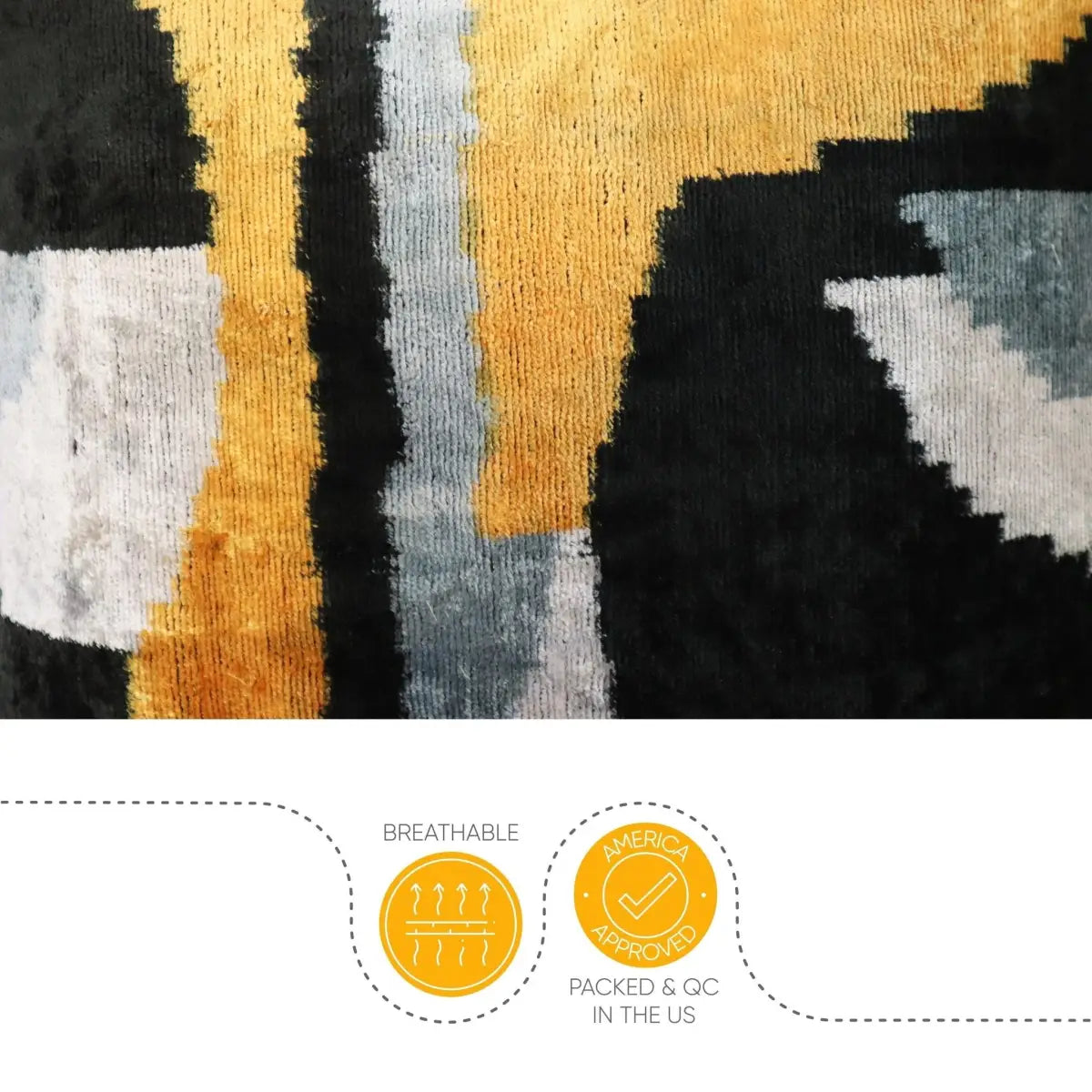 Canvello Handmade Black And Gold Throw Pillows | 18x18 - Canvello