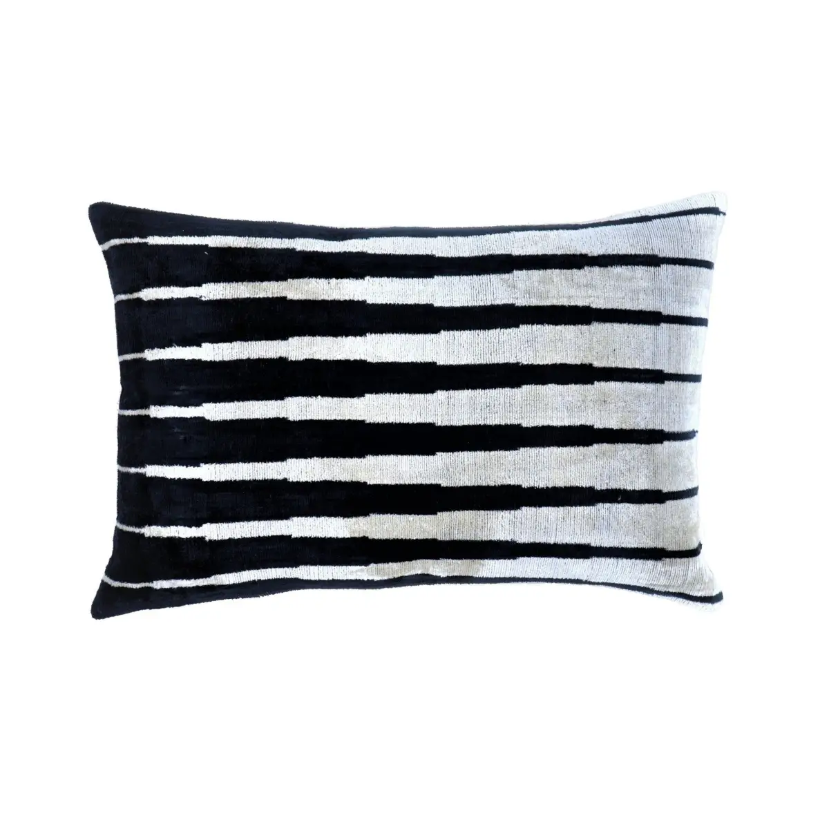 Canvello Handmade Black White Decorative Pillow and Insert | 16x24 - Canvello