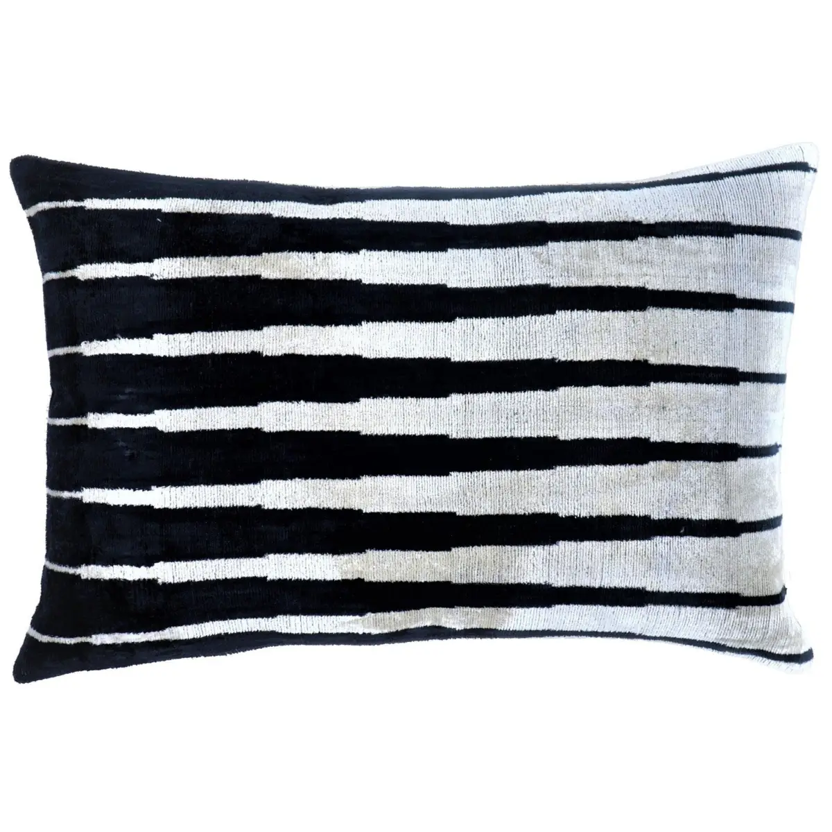 Canvello Handmade Black White Decorative Pillow and Insert | 16x24 - Canvello