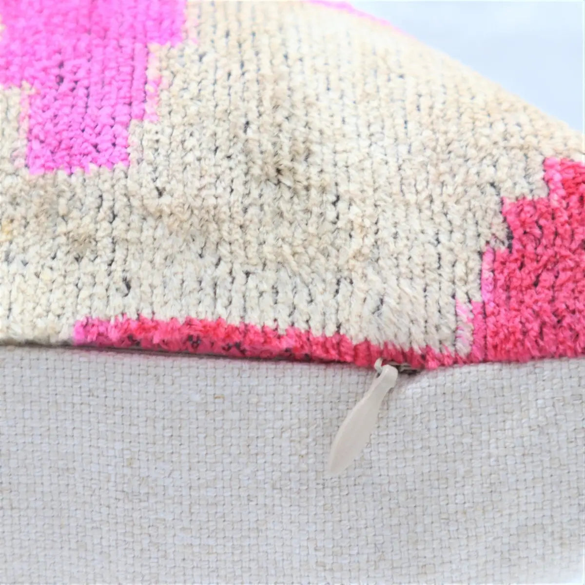 Canvello Handmade Blush Pink Decorative Pillow with Down Insert - 20’’X20’’ - Canvello