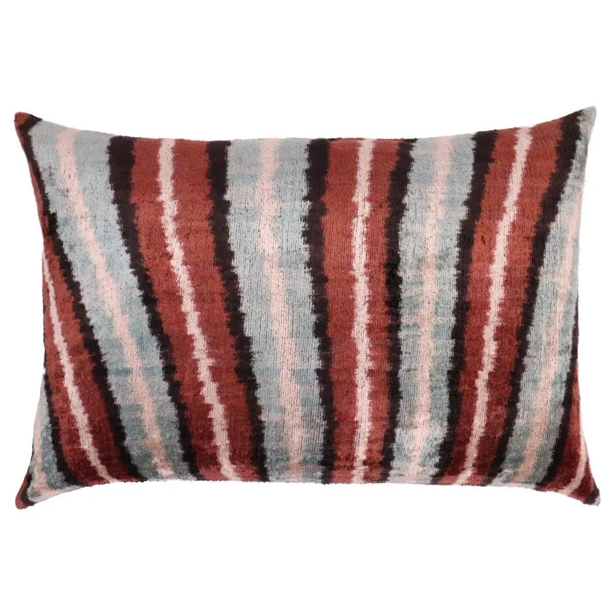 Canvello Handmade Brown Blue Modern Pillows Down Filled - 16’’X24’’ - Canvello