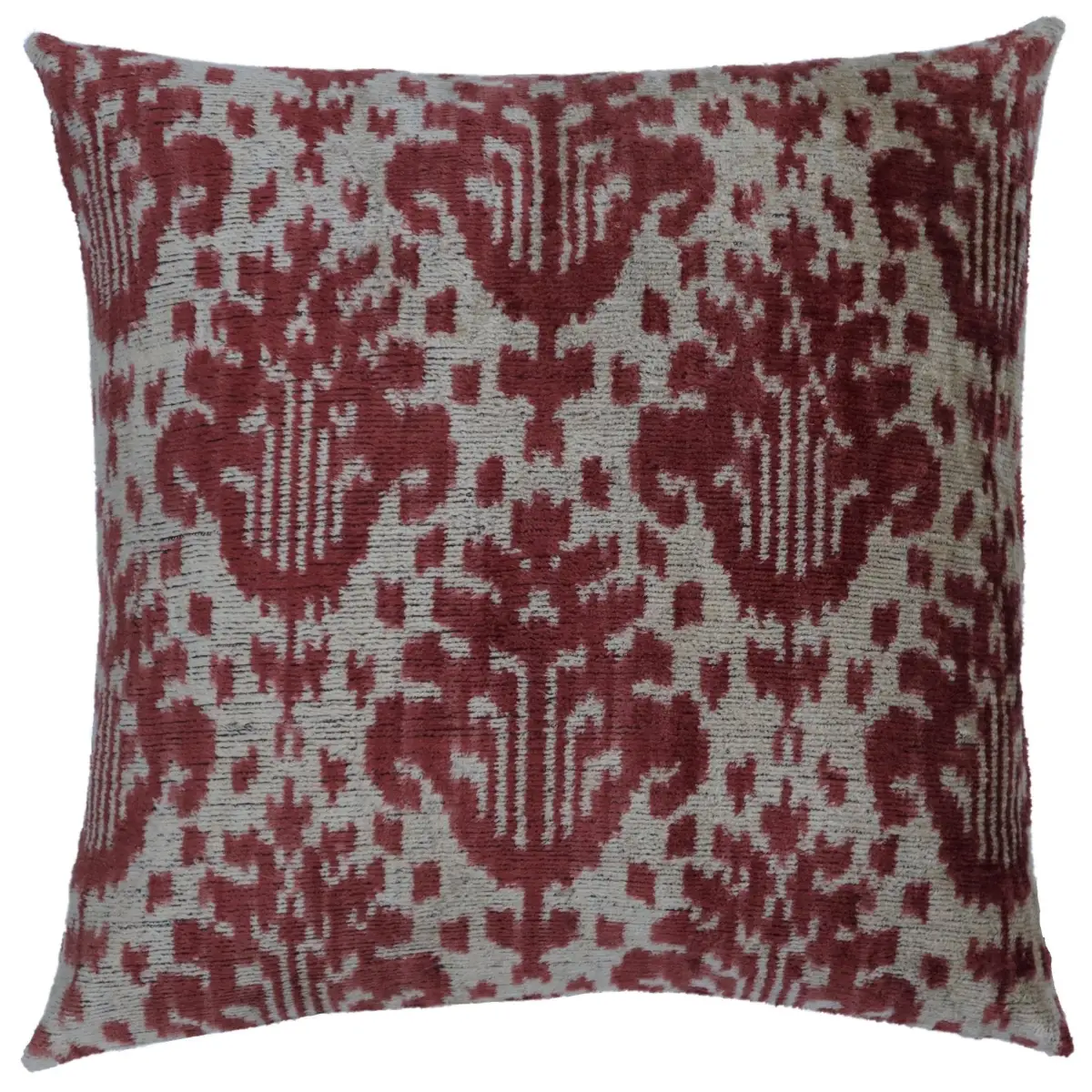 Canvello Handmade Brown Floral Throw Pillows | 18 x 18 in (45 x 45 cm) - Canvello