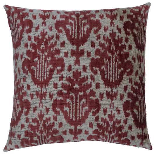 Canvello Handmade Brown Floral Throw Pillows | 18 x 18 in (45 x 45 cm) - Canvello