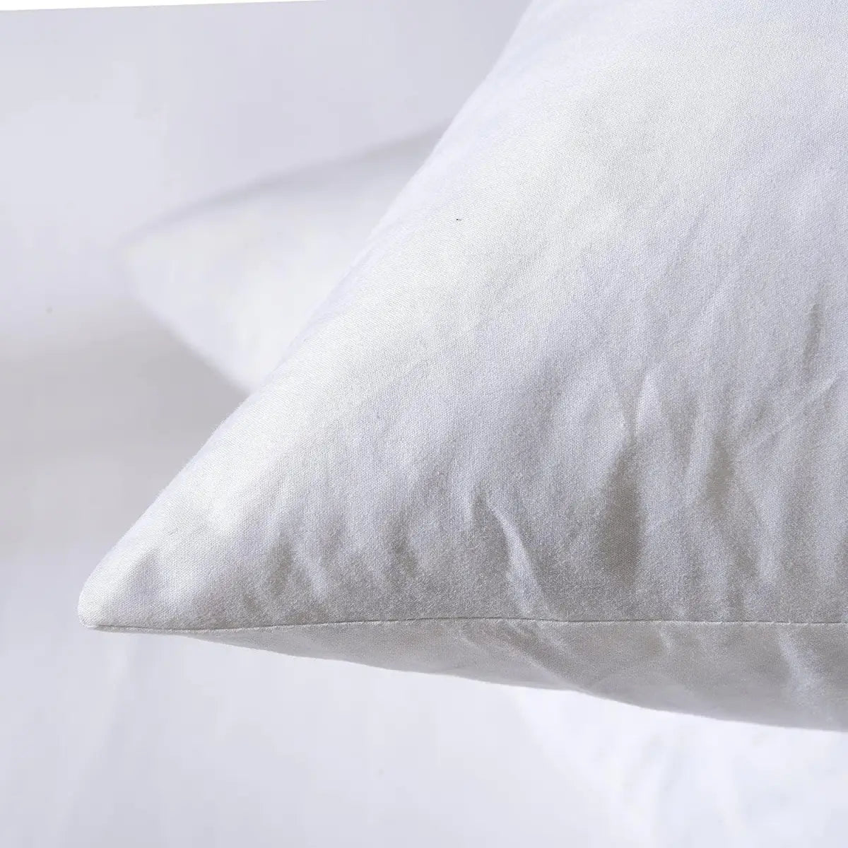 Canvello Handmade Decorative Black White Down Feather Pillow - 16’’X24’’ - Canvello