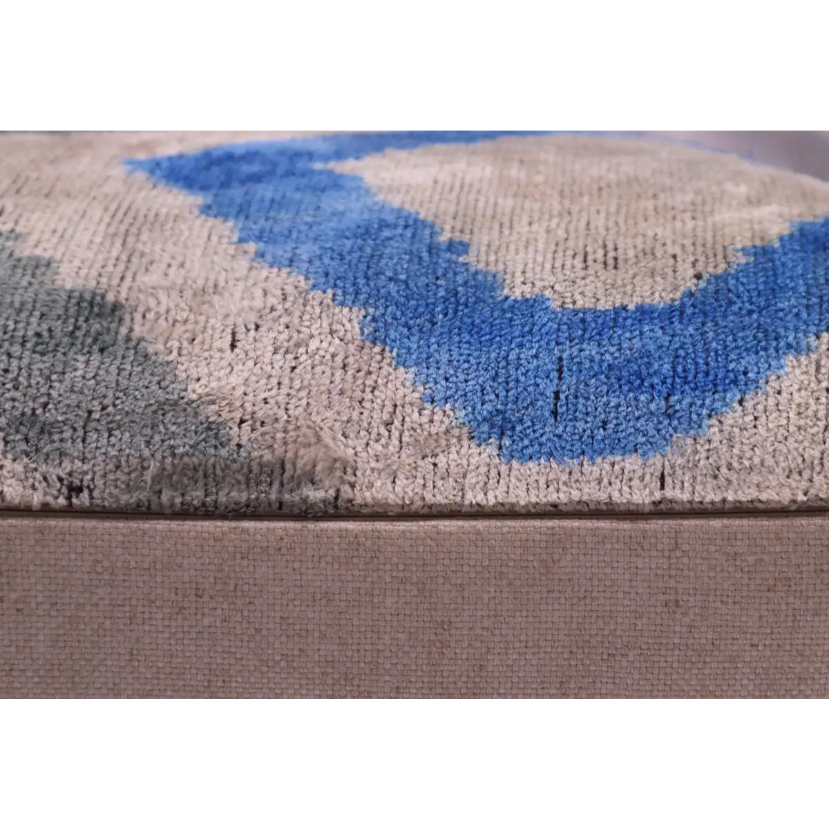 Canvello Handmade Decorative GrayBlue Throw Pillow - 16’’X24’’ - Canvello