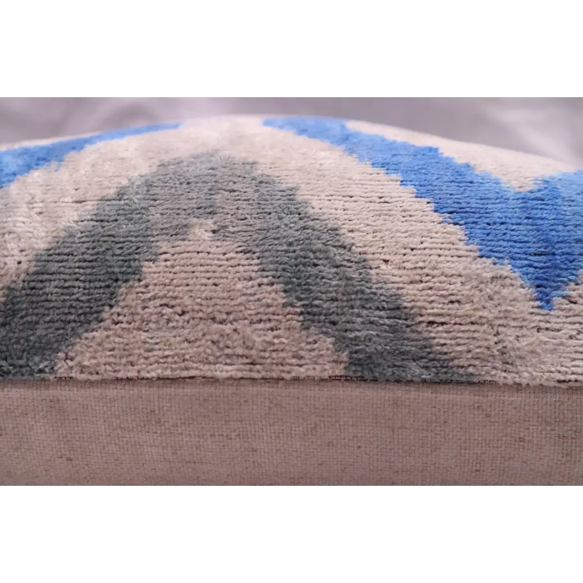 Canvello Handmade Decorative GrayBlue Throw Pillow - 16’’X24’’ - Canvello