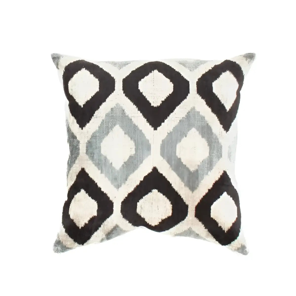 Canvello Handmade Decorative Ikat Pillow - 24’’ X 24’’ - Beige / 24’’ X 24’’ - Canvello