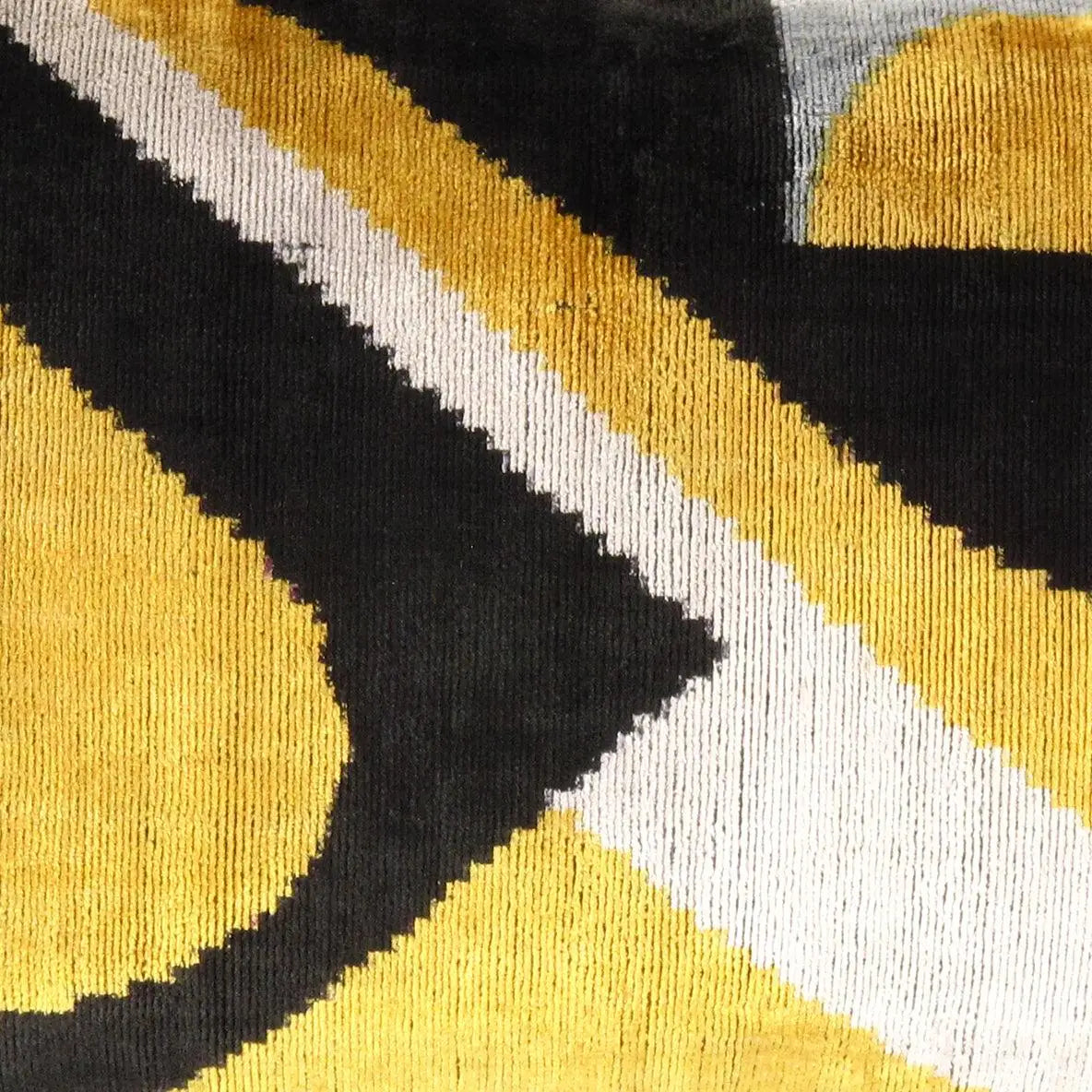 Canvello Handmade Decorative Velvet Pillow - 16’’ X 24’’ - Black - Yellow / 16’’ X 24’’ - Canvello