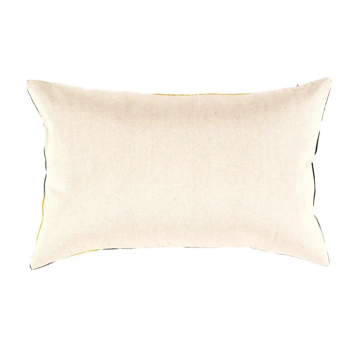 Canvello Handmade Decorative Velvet Pillow - 16’’ X 24’’ - Black - Yellow / 16’’ X 24’’ - Canvello